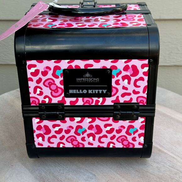 Sanrio Hello Kitty x Impressions Vanity SlayCube Pink Makeup Travel Case NEW NWT - Picture 1 of 16